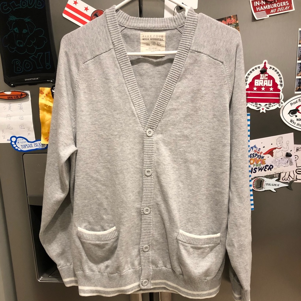 Nick Wooster varsity cardigan sweater size L